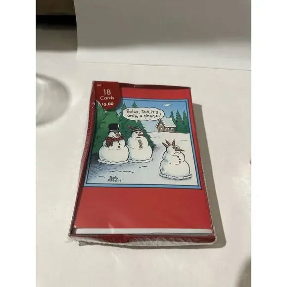 3 Box Of 12 Ea -Relax Its Only A Phase & Prance Stars 54 Christmas Funny Cards‎